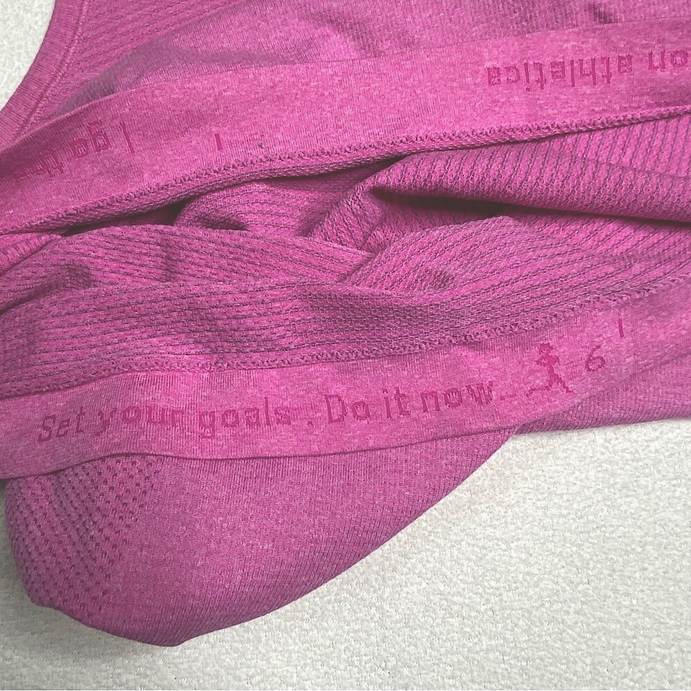 Lululemon Run Swiftly Tech Racerback Women’s Tank 'Heathered Raspberry' Size (6) - Picture 11 of 15